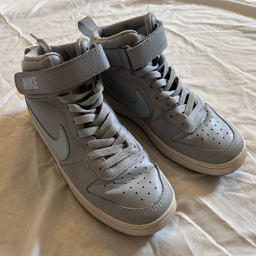 Nike Light Gray High-Top Sneakers